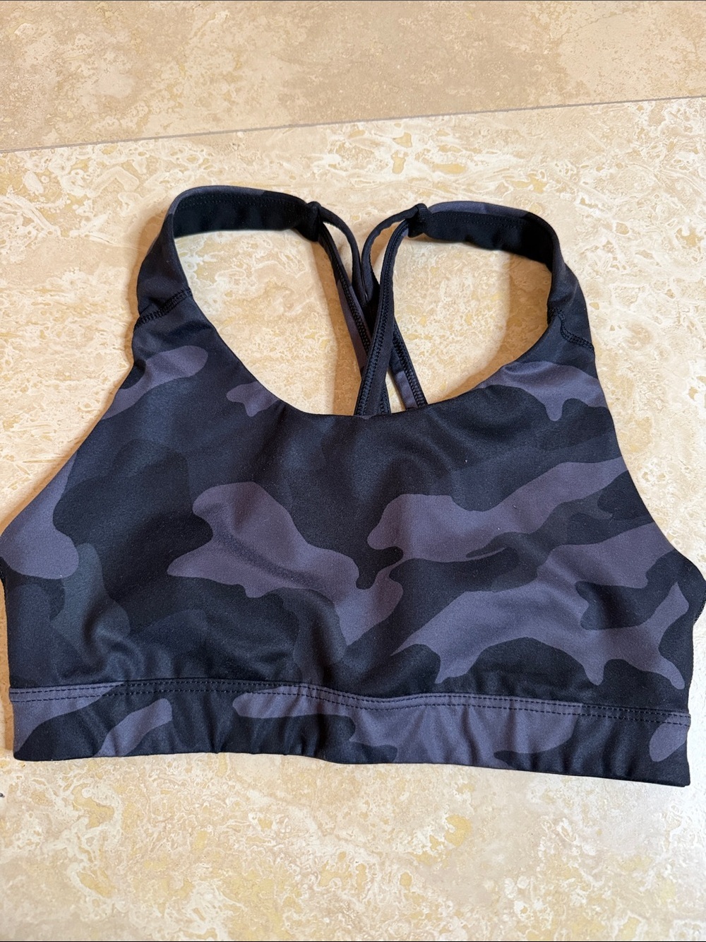 💕Black Camo Sports Bralette - Comfortable Support💕